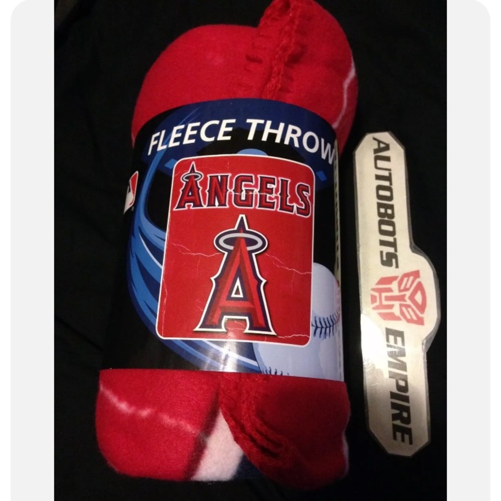Los Angeles ANGELS MLB Baseball Fleece Throw Blanket 50x60 Collector max Mvp Sb